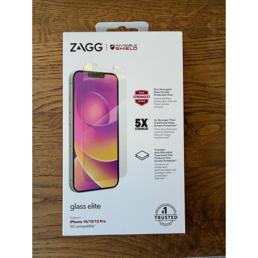 ZAGG InvisibleShield Glass Elite iPhone 14 13 13 Pro Screen Protector 200109961
